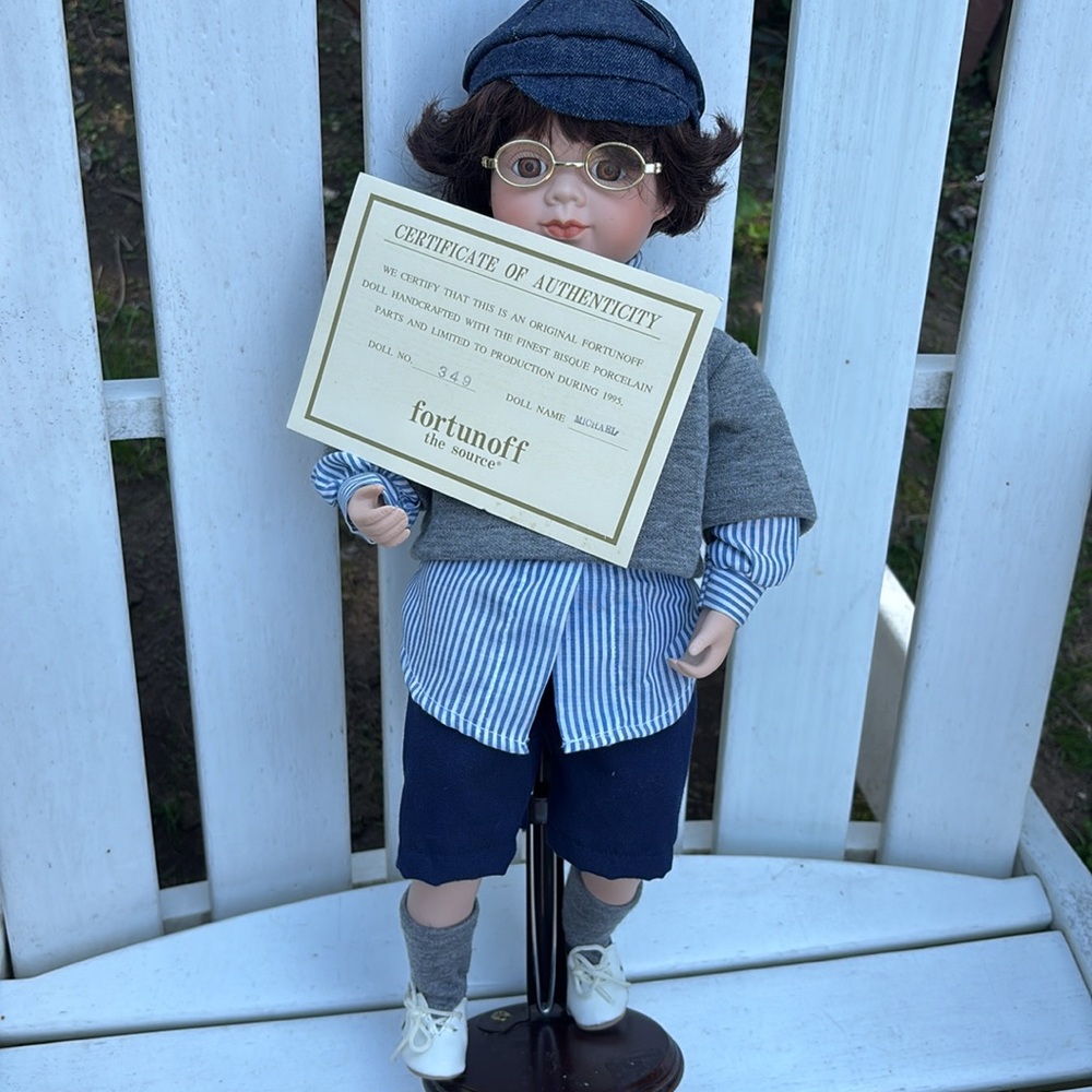 Fortunoff doll Michael handcrafted. - Picture 3 of 3